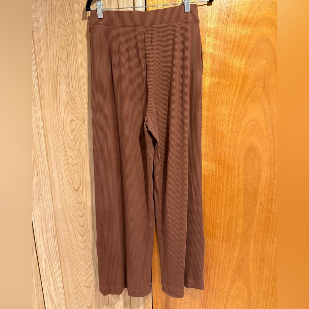 Terez Cafe Rib Wide-Leg Pants - Picture 4 of 6